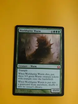 Worldspine Wurm. Mythic Wurm RTR MTG Card. - Image 1