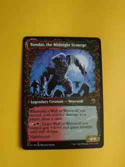 Tovolar, the midnight scourge. MID rare werewolf MTG Card. - Image 1