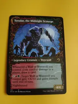 Tovolar, the midnight scourge. MID rare werewolf MTG Card. - Image 2