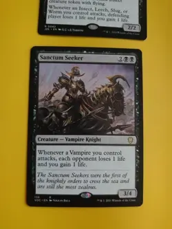Fumulus, the infestation J25 & Sanctum Seeker VOC Vampire knight MTG 2 Card. - Image 2