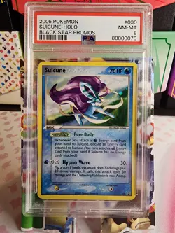 Suicune Black Star Pokemon Promo Card 030 PSA 8 Holo Vintage - Image 1