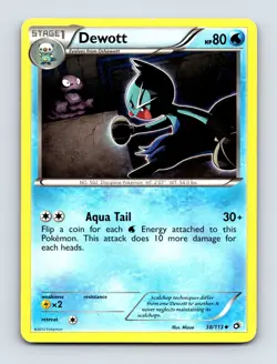 Dewott 38/113 Legendary Treasures Non Holo Pokemon Card NM/LP - Image 1