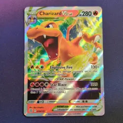 Charizard VStar 018/172 Brilliant Stars Full Art Ultra Rare Holo Pokemon Card - Image 1