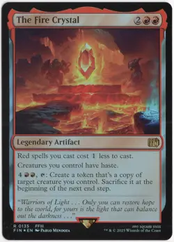 FF105 Magic The Gathering The Fire Crystal 0135 FIN 2025 Foil - Image 1