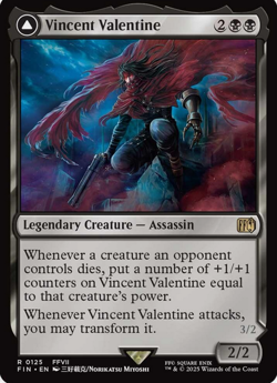 Near Mint, English - 1 x MTG Vincent Valentine Final Fantasy - Image 1
