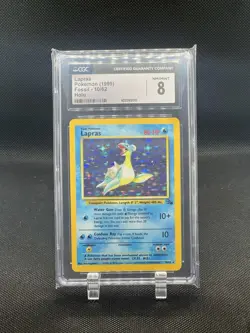 1999 Pokemon Fossil Lapras Holo #10 CGC 8 Near Mint/Mint - Image 1