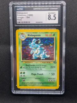 UNLIMITED - Pokemon TCG Nidoqueen Jungle 7/64 Holo Rare CGC 8.5 - Image 1