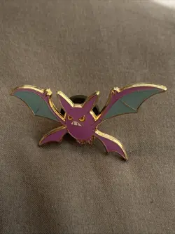 Pokemon TCG Official 2017 Crobat Metal Enamel Pin Purple With Back LP - Image 1