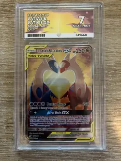 Pokemon TCG Latias & Latios Gx Special Art 170/181 ACE Graded 7 - Image 1
