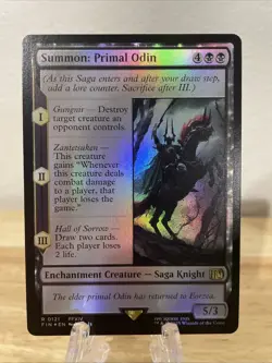 MTG Summon: Primal Odin FOIL #0121 Final Fantasy Rare NM/M - Image 1