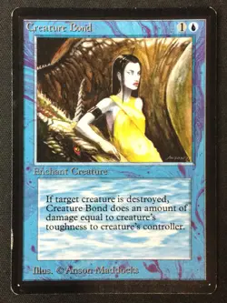 MTG Beta Edition Creature Bond MP - Image 1
