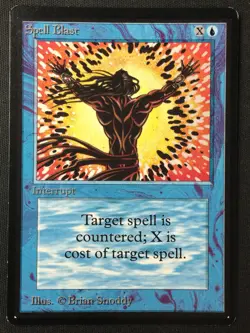 MTG Beta Edition Spell Blast LP - Image 1