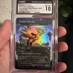 Paradise Chocobo Birds of Paradise Borderless Foil FINAL FANTASY CGC 10 ERROR - Image 1
