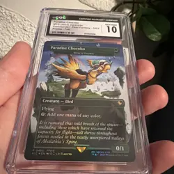 Paradise Chocobo Birds of Paradise Borderless Foil FINAL FANTASY CGC 10 ERROR - Image 2