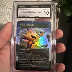 Paradise Chocobo Birds of Paradise Borderless Foil FINAL FANTASY CGC 10 ERROR - Image 5