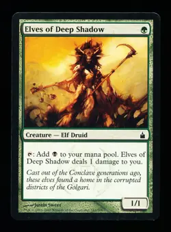 * * 1x Elves of Deep Shadow x1 * * Ravnica MTG NM Near Mint or Close - Image 1