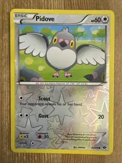 Pokemon TCG Pidove Next Destinies 83/99 Reverse Holo Common HP - Image 1