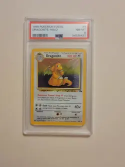 Dragonite - Pokemon Fossil #4 - Near Mint to Mint PSA 8 - Image 2