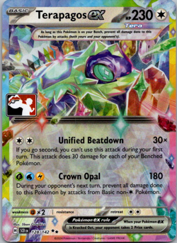 Terapagos ex Play Stamp (128/142) Pokemon Prize Pack - TCG [NM] #1 - Image 1