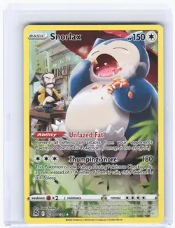 2022 Pokemon—Snorlax #TG10/TG30 Lost Origin Trainer Gallery—Ultra Rare Foil - Image 1