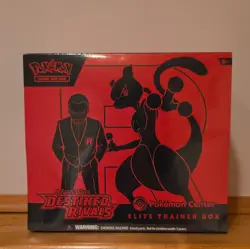 Pokemon TCG Scarlet & Violet Destined Rivals Pokemon Center ETB Mewtwo 6+ - Image 1