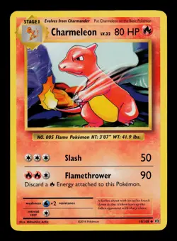 Charmeleon 10/108 - LP - Evolutions, XY Pokemon - Image 1
