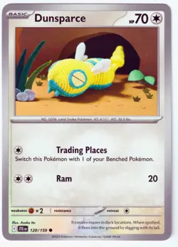 Dunsparce Common SV09: Journey Together 120/159 NM Pokemon TCG - Image 1