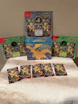 Pokemon TCG Ascended Hero’s Lot, ETB, 3 X 2 Pack Blisters, 5 X Booster Pack New - Image 1
