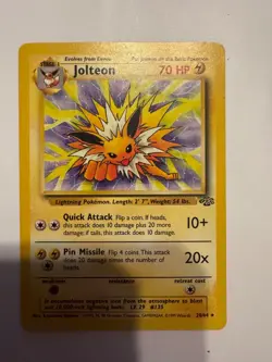 1999 Pokemon Jungle Set Jolteon 20/64 Non-Holo Rare - Unlimited - MP/HP - Image 1