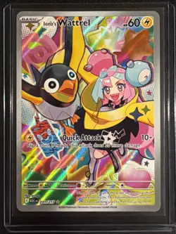 Iono's Wattrel 231/217 Illustration Rare Ascended Heroes Pokemon Near Mint - Image 1