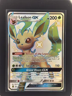 Pokemon TCG Leafeon GX SV46/SV94 Hidden Fates Shiny Vault Shiny Holo Rare - Image 1