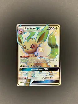 Pokemon TCG Leafeon GX SV46/SV94 Hidden Fates Shiny Vault Shiny Holo Rare - Image 2