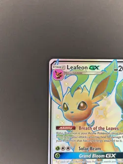 Pokemon TCG Leafeon GX SV46/SV94 Hidden Fates Shiny Vault Shiny Holo Rare - Image 4