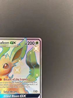 Pokemon TCG Leafeon GX SV46/SV94 Hidden Fates Shiny Vault Shiny Holo Rare - Image 5