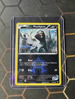 Team Aqua's Poochyena 16/34 Reverse Holo - Pokemon TCG Double Crisis LP - Image 1