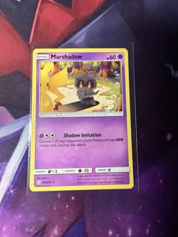 POKEMON TCG Marshadow 103/236 S&M: Cosmic Eclipse Non Holo Rare NM Pikachu - Image 1