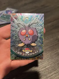Topps Pokemon Venonat #48 Topps Chrome TV Animation Edition Holo English - Image 2
