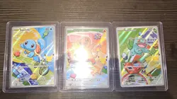 Pokemon TCG First Partner Illustration Collection Series 1 Kanto GEN 1 Starters - Image 2