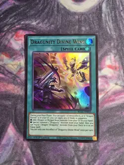 Yugioh! Dragunity Divine Wind BLGG-EN015 Battles of Legend: Glorious - Image 1