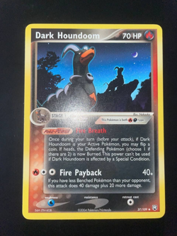 2004 Pokemon EX Team Rocket Returns Dark Houndoom 37/109 Eng NEARMINT - Image 1