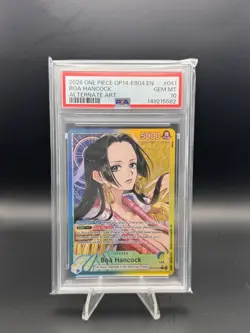 2026 ONE PIECE OP14 #041 AZURE SEA'S SEVEN BOA HANCOCK ALT ART LEADER PSA 10 - Image 1