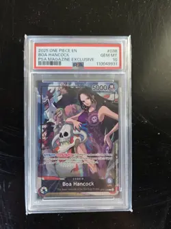 2025 ONE PIECE PROMOS PSA MAGAZINE EXCLUSIVE #038 BOA HANCOCK PSA 10 - Image 1