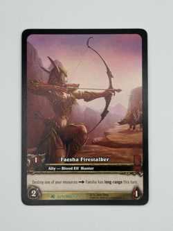 World of Warcraft TCG Outland 159/246 Extended Art Faesha Firestalker - Image 1