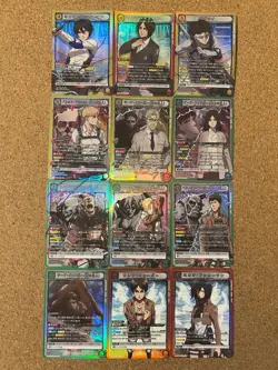 union arena Attack on Titan Holo Foil card anime card 12set - Image 1