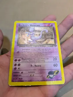 Pokemon Rocket's Mewtwo Promo 14 /132 70 HP TPC Card - Image 5