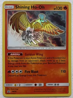 Pokemon TCG Shining Ho-Oh SM70 Holo Card SM Promos - Image 1