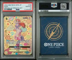 PSA 10 Nami SR-SPC OP08-106 SR Emperors in the New World ONE PIECE Card JP - Image 2