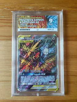 Pokemon TCG Hidden Fates Moltres, Zapdos, Articuno GX SM210 Promo - Image 1