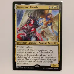 Drana and Linvala MTG MOM #0222 Rare Regular Legendary Creature Angel Vampire NM - Image 1