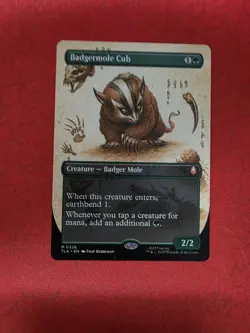 Wizards of the Coast MTG Badgermole Cub TLA 0326 Mythic Regular EN 2025 - Image 2